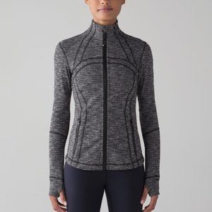 LULULEMON Define Jacket in Coco Pique Black White Sz 10
